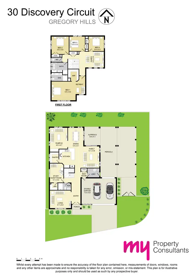 Floorplan of Homely house listing, 30 Discovery Circuit, Gregory Hills NSW 2557