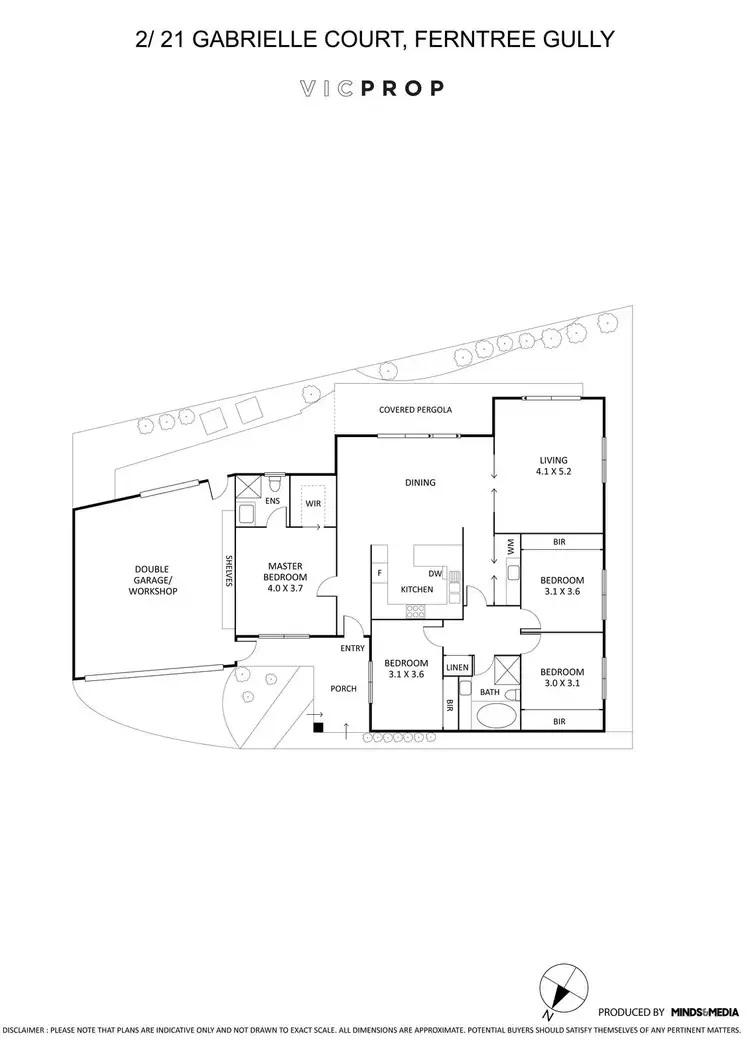 Floorplan of Homely townhouse listing, 2/21 Gabrielle Court, Ferntree Gully VIC 3156