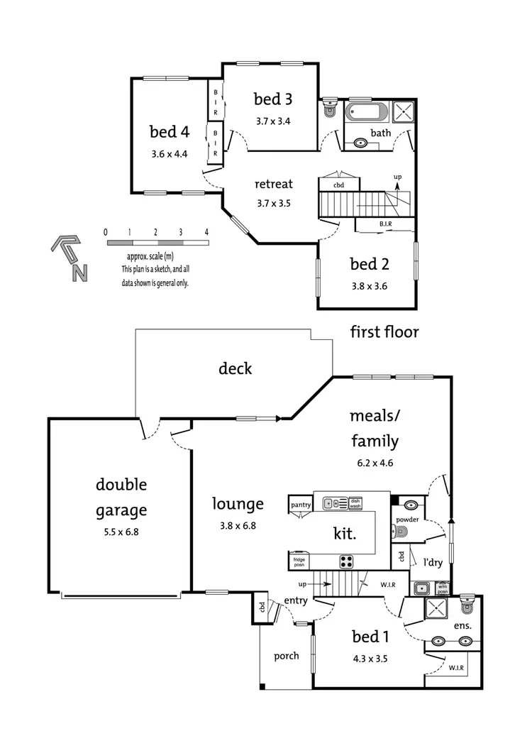 Floorplan of Homely townhouse listing, 2/7 Michael Street, Templestowe Lower VIC 3107