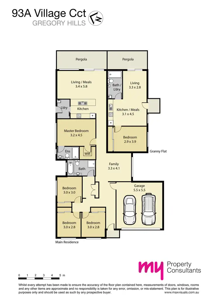 Floorplan of Homely house listing, 93 + 93a Village Circuit, Gregory Hills NSW 2557