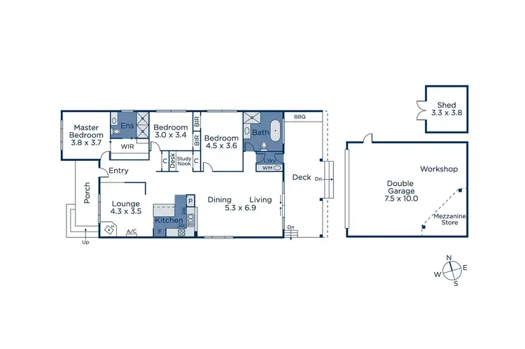 Floorplan of Homely house listing, 66 Elsie Street, Boronia VIC 3155
