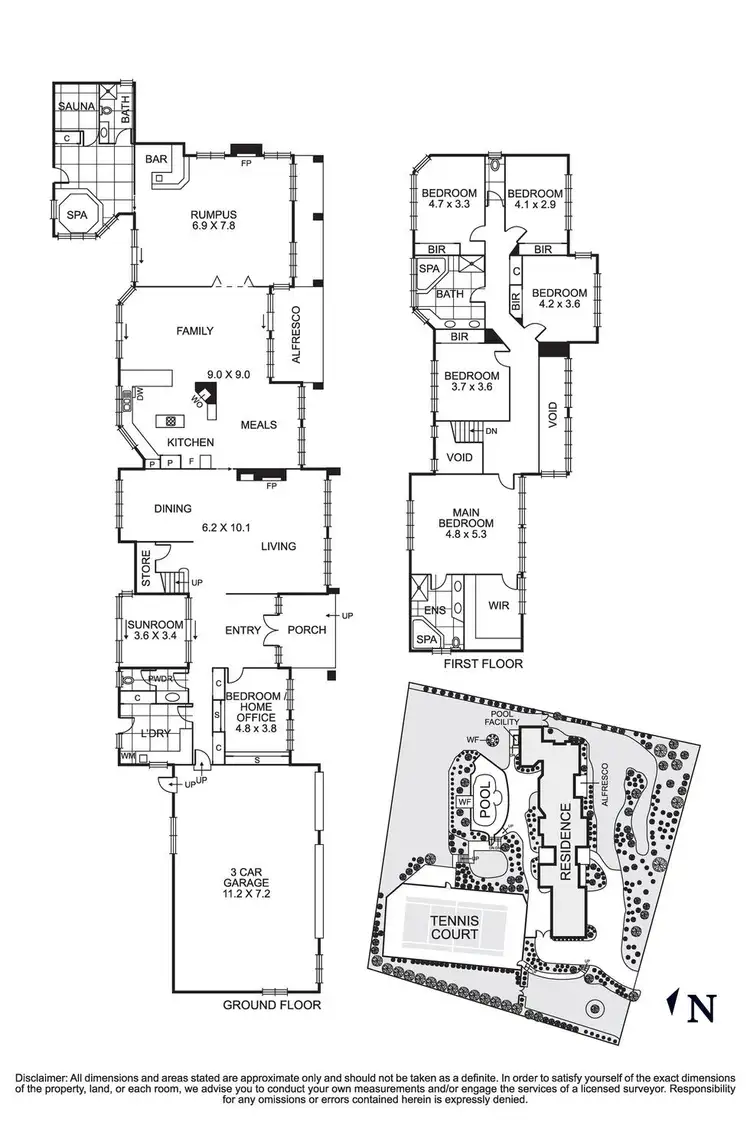 Floorplan of Homely house listing, 3 Mullum Drive, Donvale VIC 3111
