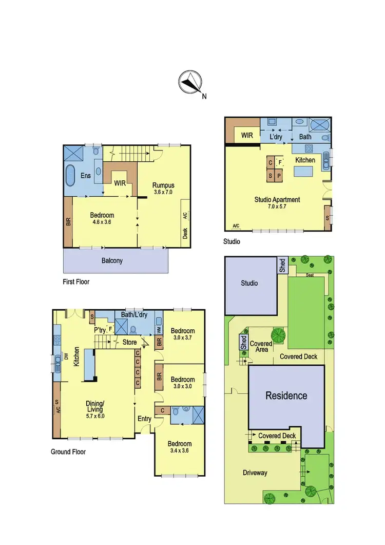 Floorplan of Homely house listing, 128 Cameron Parade, Bundoora VIC 3083