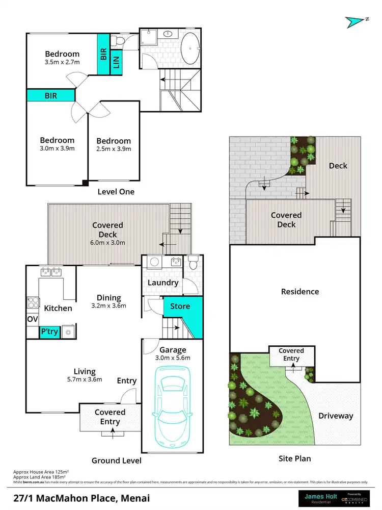 Floorplan of Homely townhouse listing, 27/1 Mac Mahon Place, Menai NSW 2234