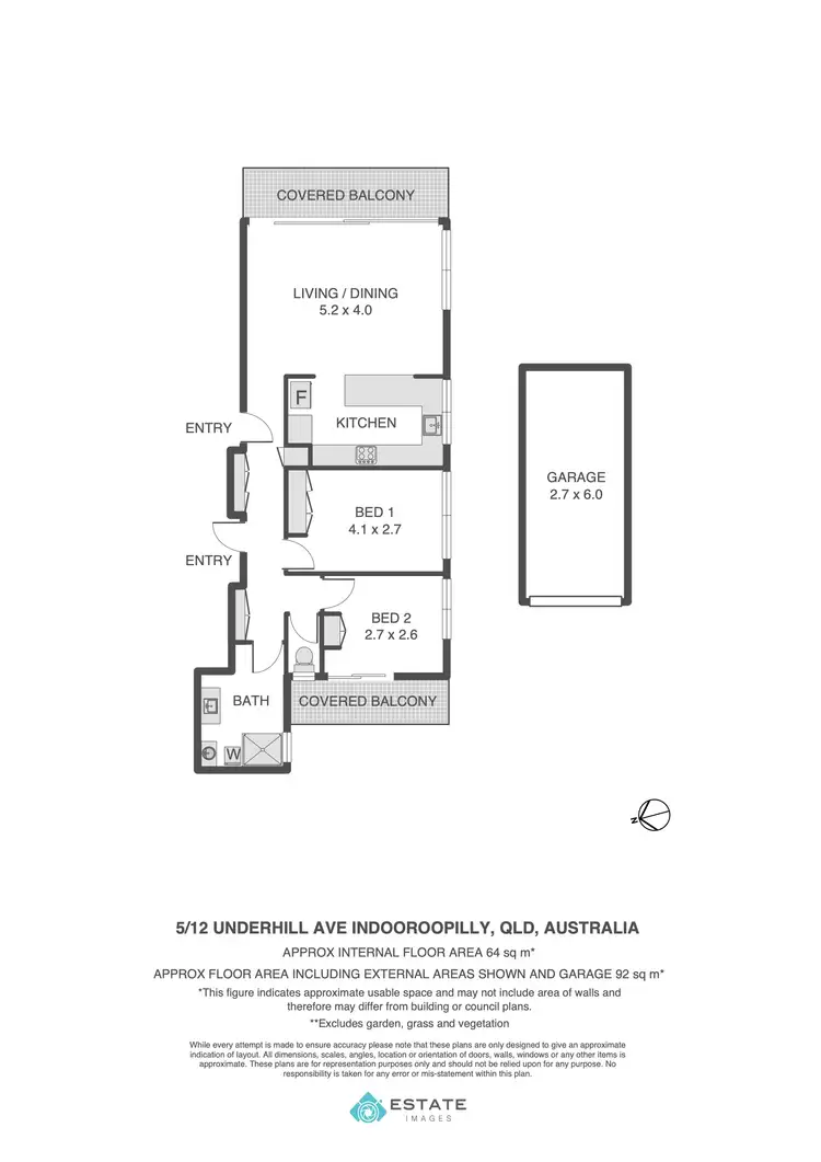 Floorplan of Homely unit listing, 5/12 Underhill Avenue, Indooroopilly QLD 4068