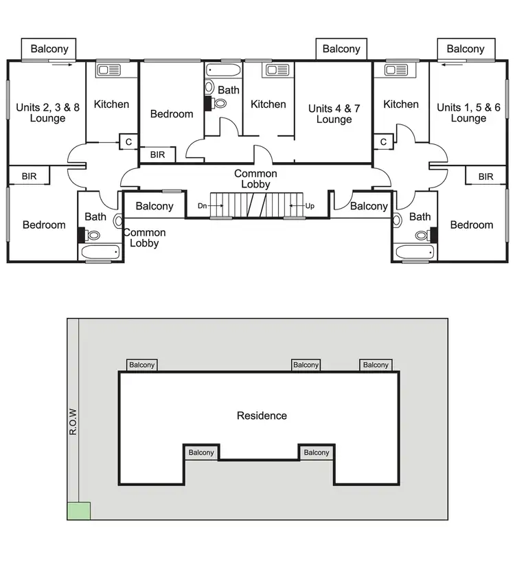 Floorplan of Homely block of units listing, 1-8/22 High Street, Windsor VIC 3181