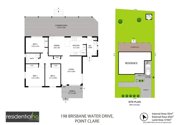 Floorplan of Homely house listing, 198 Brisbane Water Drive, Point Clare NSW 2250