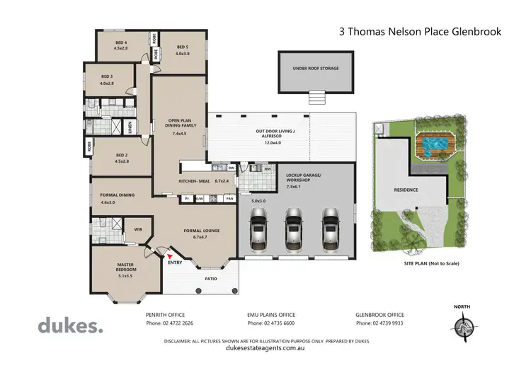 Floorplan of Homely house listing, 3 Thomas Nelson Place, Glenbrook NSW 2773