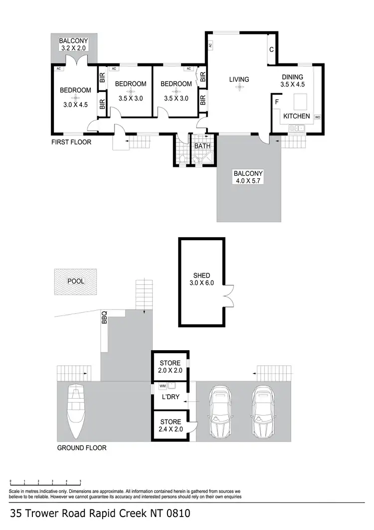 Floorplan of Homely house listing, 35 Trower Road, Rapid Creek NT 810