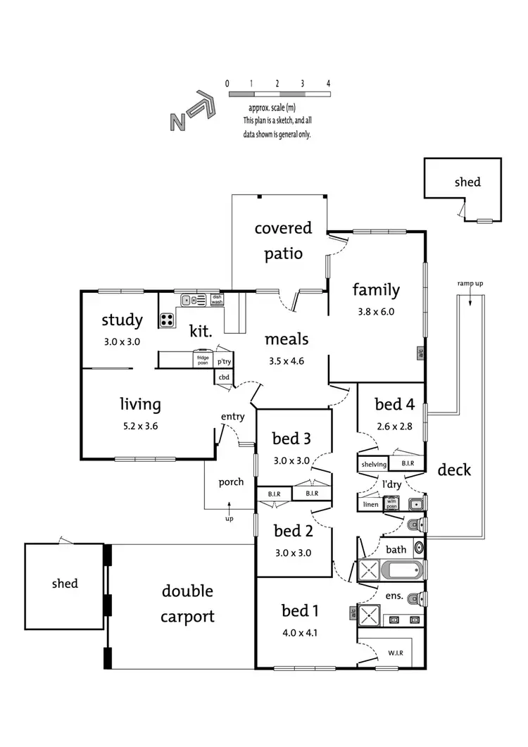 Floorplan of Homely house listing, 4 Tallarook Court, Croydon Hills VIC 3136