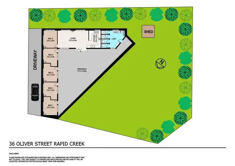 Floorplan of Homely house listing, 36 Oliver Street, Rapid Creek NT 810