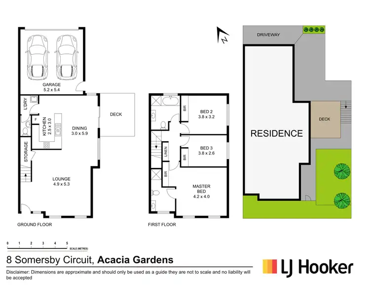 Floorplan of Homely townhouse listing, 8 Somersby Circuit, Acacia Gardens NSW 2763