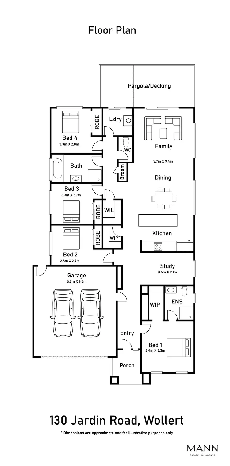 Floorplan of Homely house listing, 130 Jardin Road, Wollert VIC 3750