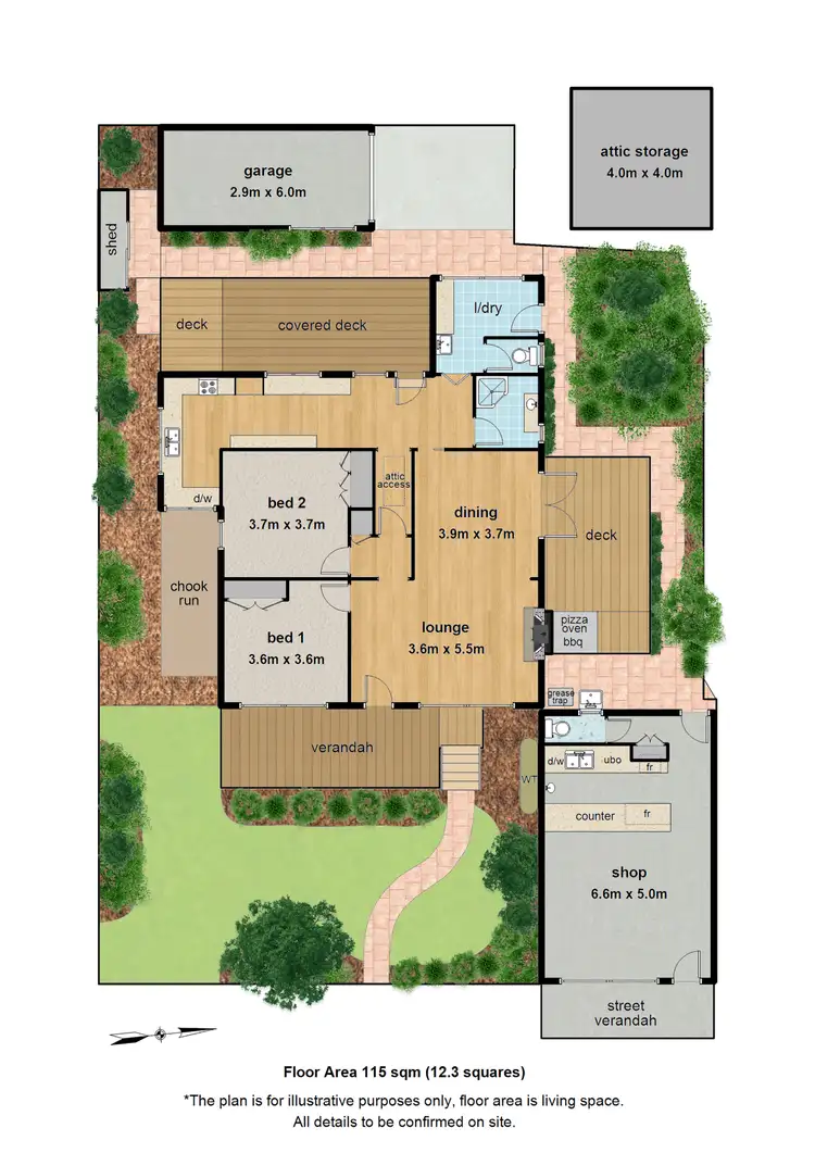 Floorplan of Homely house listing, 1/9 Rangeview Road, Boronia VIC 3155