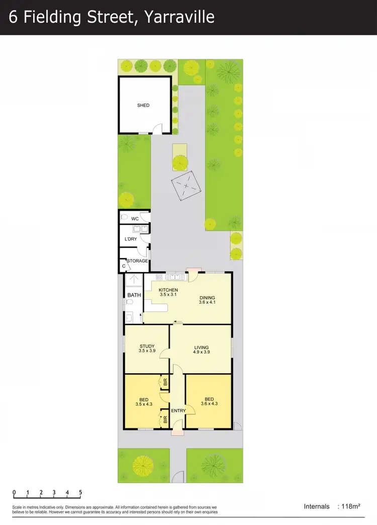 Floorplan of Homely house listing, 6 Fielding Street, Yarraville VIC 3013