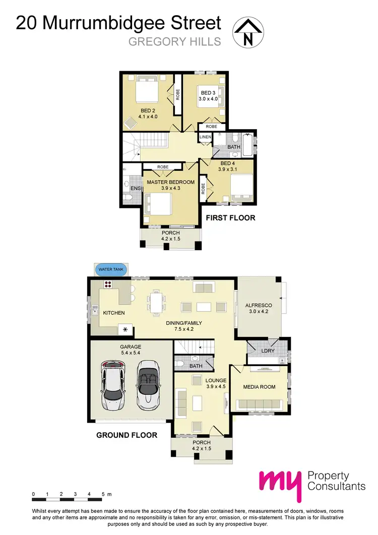 Floorplan of Homely house listing, 1/20 Murrumbidgee Street, Gregory Hills NSW 2557