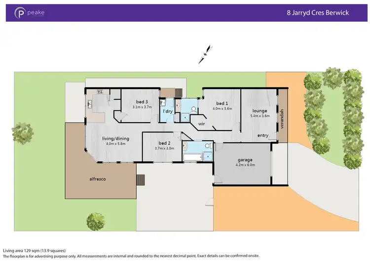 Floorplan of Homely house listing, 8 Jarryd Crescent, Berwick VIC 3806