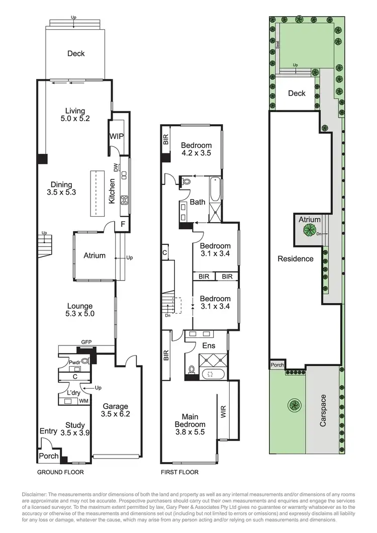 Floorplan of Homely townhouse listing, 32A Jupiter Street, Caulfield South VIC 3162