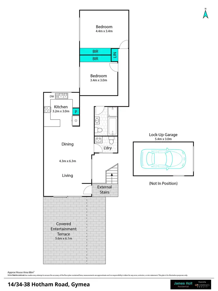 Floorplan of Homely terrace listing, 14/34-38 Hotham Road, Gymea NSW 2227