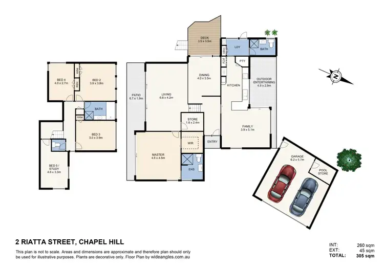 Floorplan of Homely house listing, 2 Riatta Street, Chapel Hill QLD 4069
