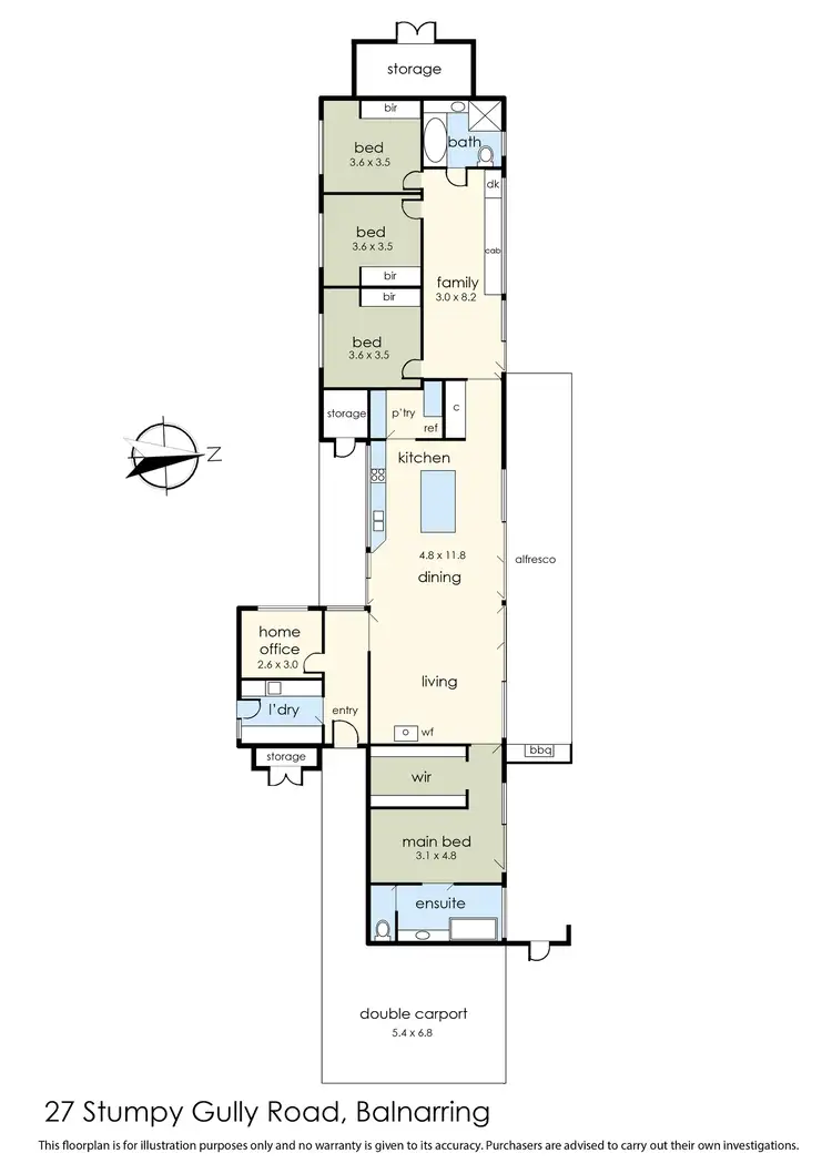 Floorplan of Homely house listing, 27 Stumpy Gully Road, Balnarring VIC 3926