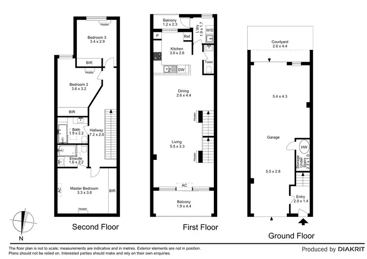 Floorplan of Homely townhouse listing, 30 Village Way, Maribyrnong VIC 3032