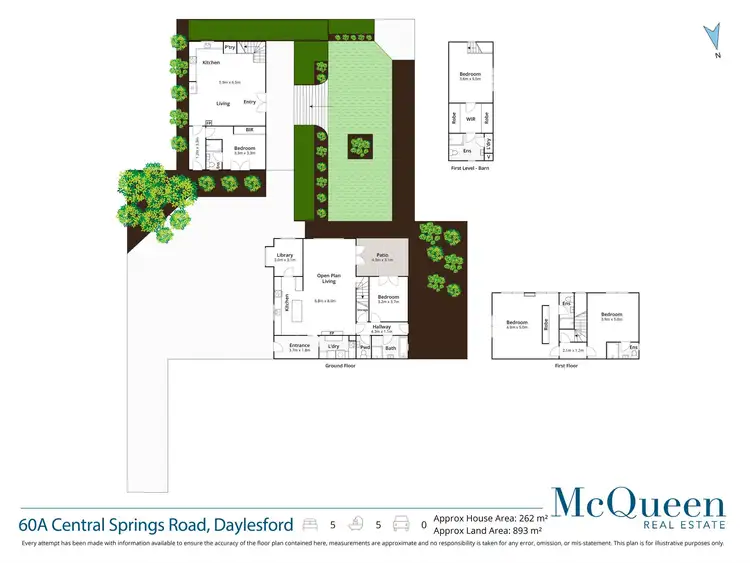 Floorplan of Homely house listing, 60A Central Springs Road, Daylesford VIC 3460