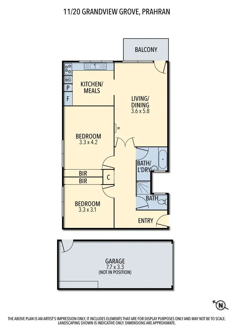 Floorplan of Homely apartment listing, 11/20 Grandview Grove, Prahran VIC 3181