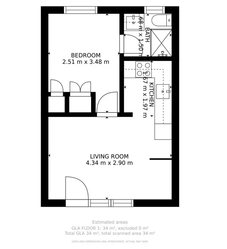 Floorplan of Homely apartment listing, 11/31 Rosstown Road, Carnegie VIC 3163