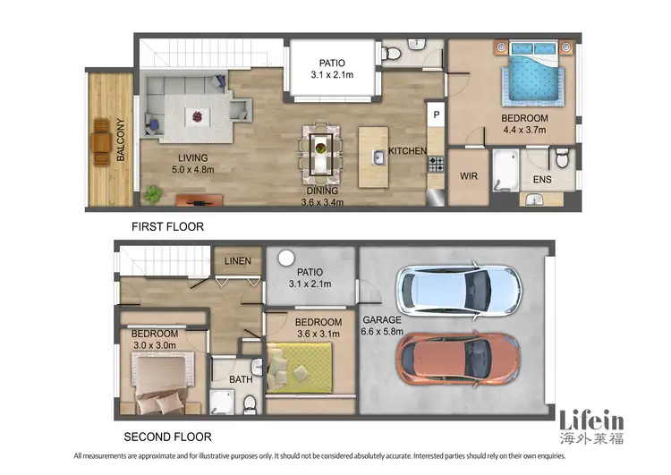 Floorplan of Homely townhouse listing, 105 Spectrum Way, Coburg North VIC 3058