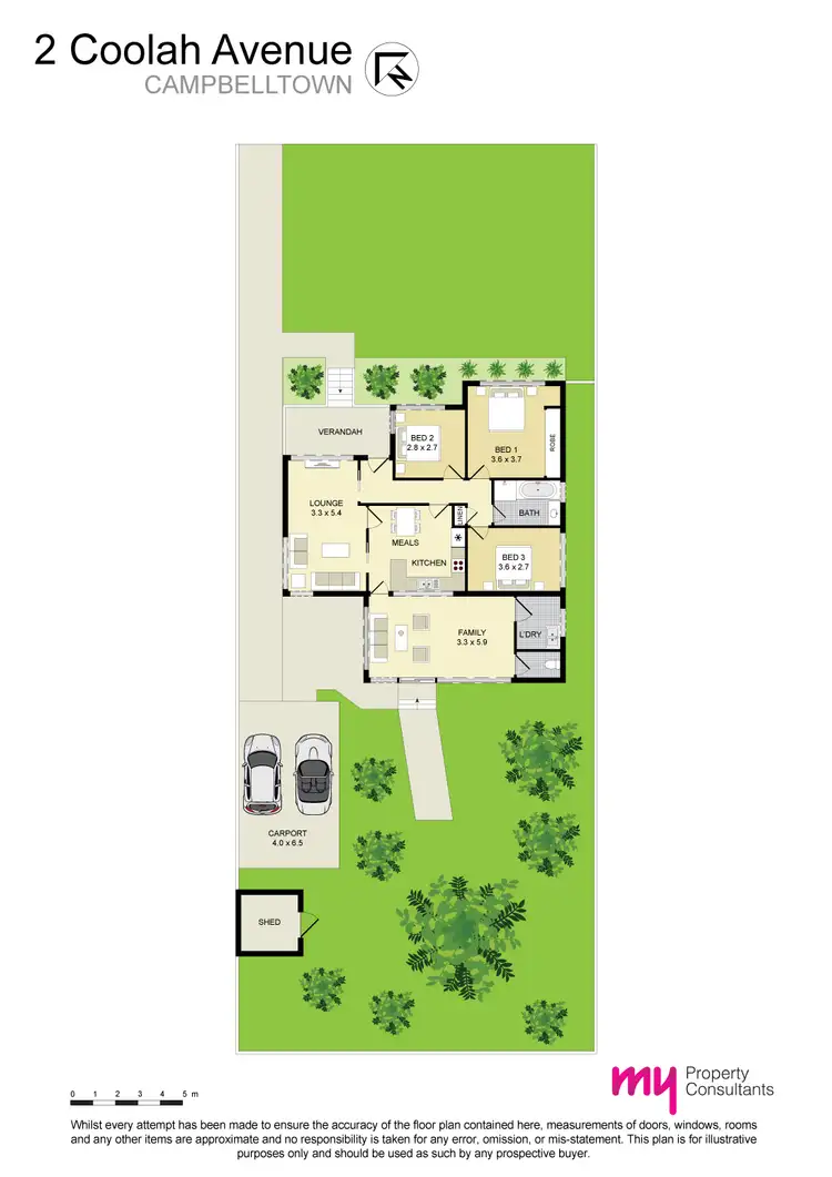Floorplan of Homely house listing, 2 Coolah Avenue, Campbelltown NSW 2560