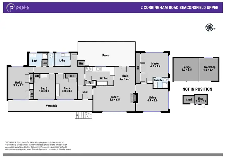 Floorplan of Homely house listing, 2 Corringham Road, Beaconsfield Upper VIC 3808