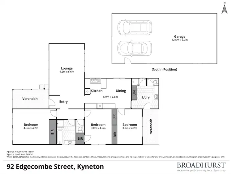 Floorplan of Homely house listing, 92 Edgecombe Street, Kyneton VIC 3444