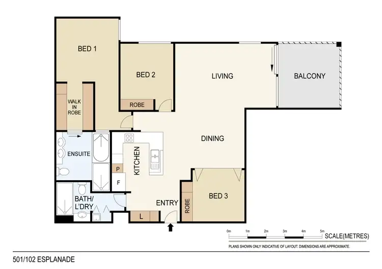 Floorplan of Homely apartment listing, 501/102 Esplanade, Darwin City NT 800