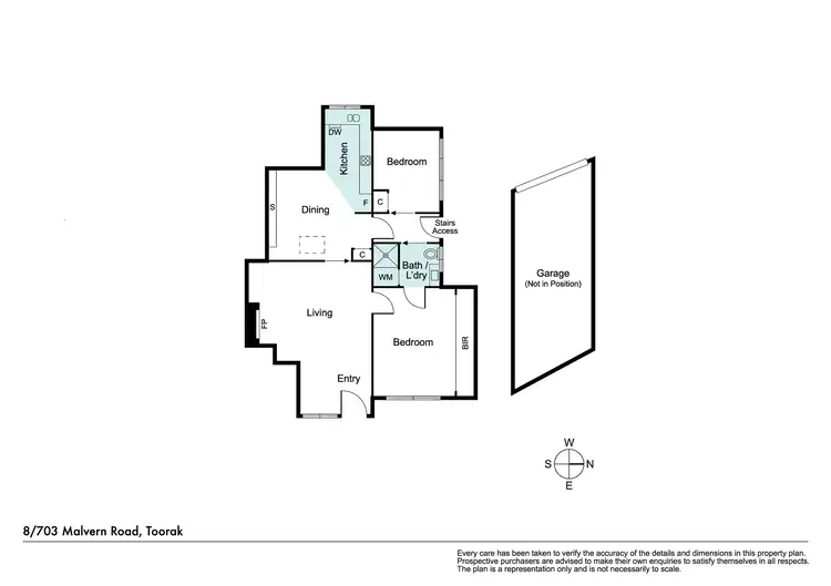 Floorplan of Homely apartment listing, 8/703 Malvern Road, Toorak VIC 3142