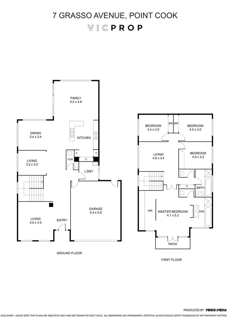 Floorplan of Homely house listing, 7 Grasso Avenue, Point Cook VIC 3030