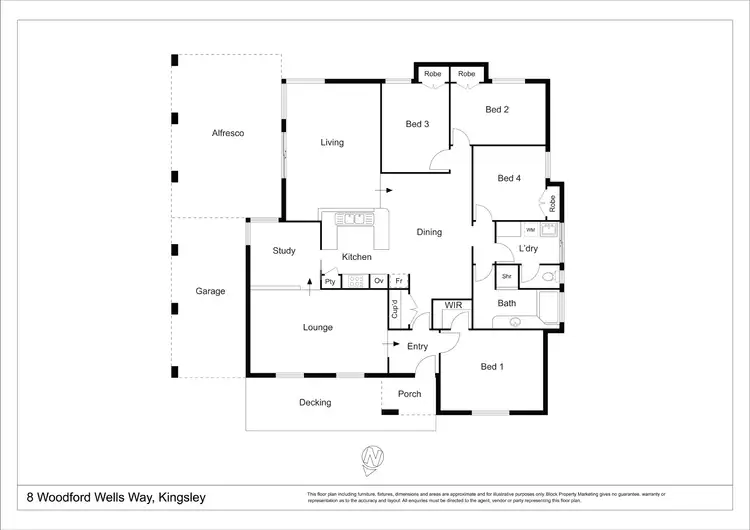 Floorplan of Homely house listing, 8 Woodford Wells Way, Kingsley WA 6026