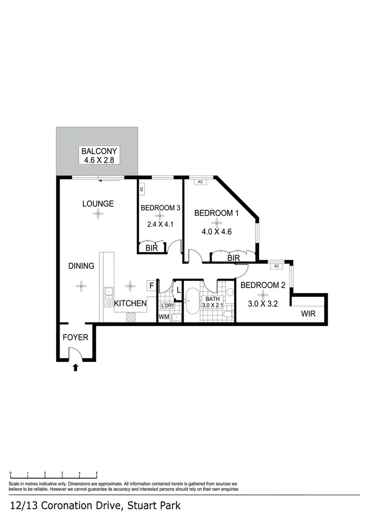 Floorplan of Homely apartment listing, 12/13 Coronation Drive, Stuart Park NT 820
