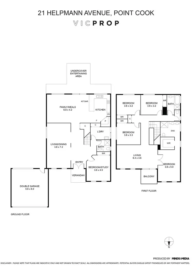 Floorplan of Homely house listing, 21 Helpmann Avenue, Point Cook VIC 3030