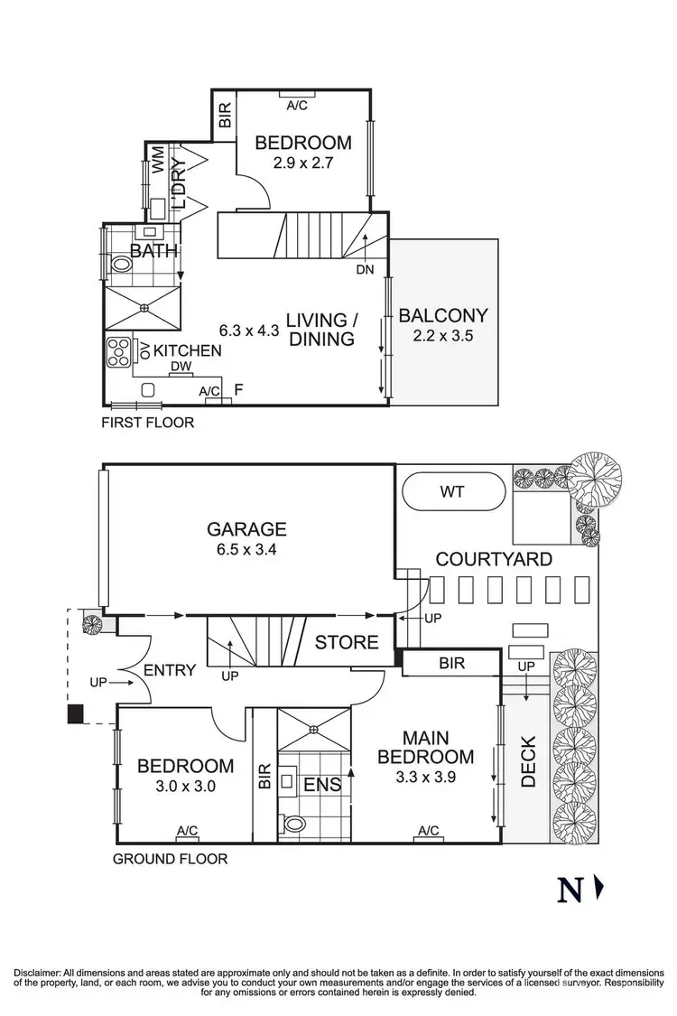 Floorplan of Homely townhouse listing, 2/20 Corella Street, Doncaster VIC 3108