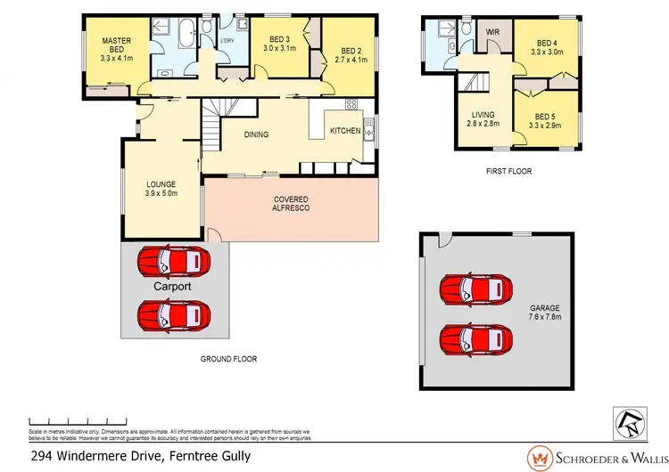 Floorplan of Homely house listing, 294 Windermere Drive, Ferntree Gully VIC 3156