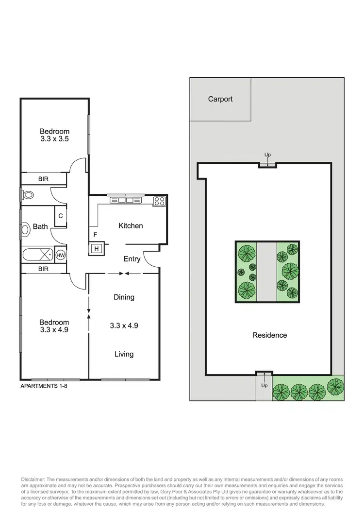 Floorplan of Homely block of units listing, 1-8/2 Kipling Street, St Kilda VIC 3182