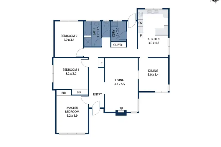 Floorplan of Homely house listing, 1 Blue Hills Avenue, Nunawading VIC 3131