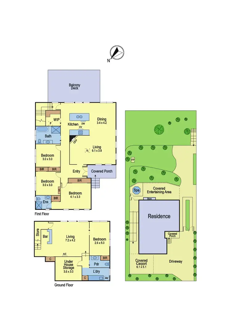 Floorplan of Homely house listing, 50 Albion Crescent, Greensborough VIC 3088
