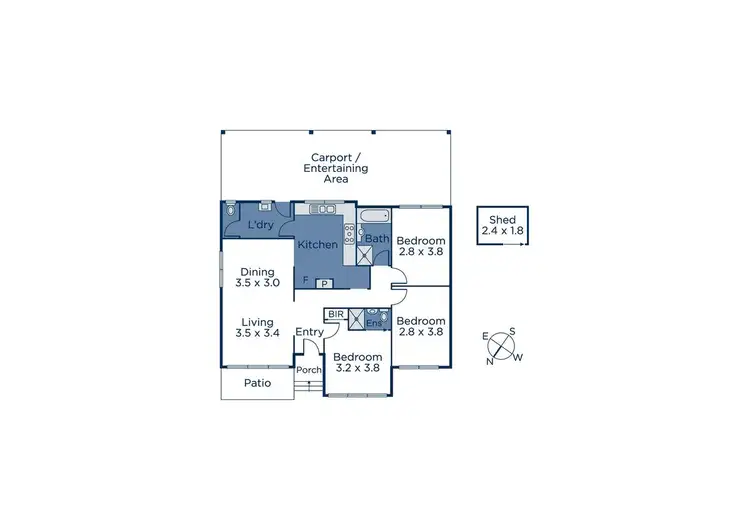 Floorplan of Homely house listing, 1 Paisley Avenue, Boronia VIC 3155