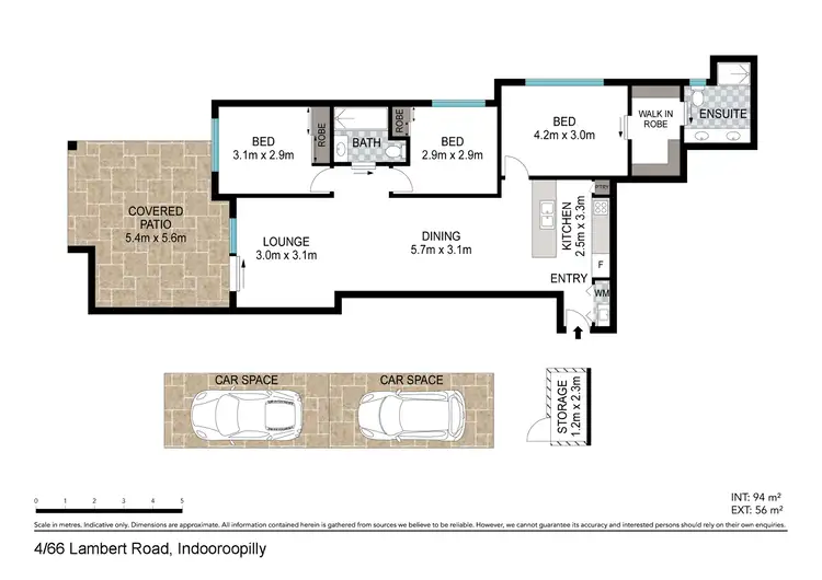 Floorplan of Homely apartment listing, 4/66 Lambert Road, Indooroopilly QLD 4068