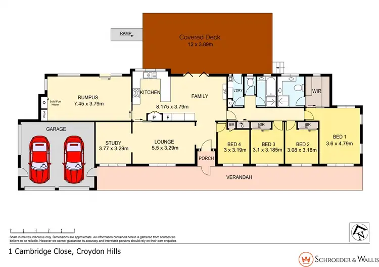 Floorplan of Homely house listing, 1 Cambridge Close, Croydon Hills VIC 3136