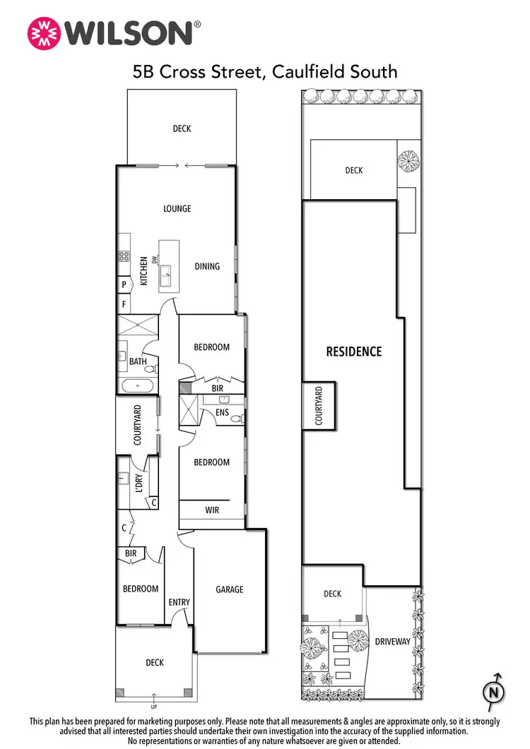 Floorplan of Homely townhouse listing, 5B Cross Street, Caulfield South VIC 3162
