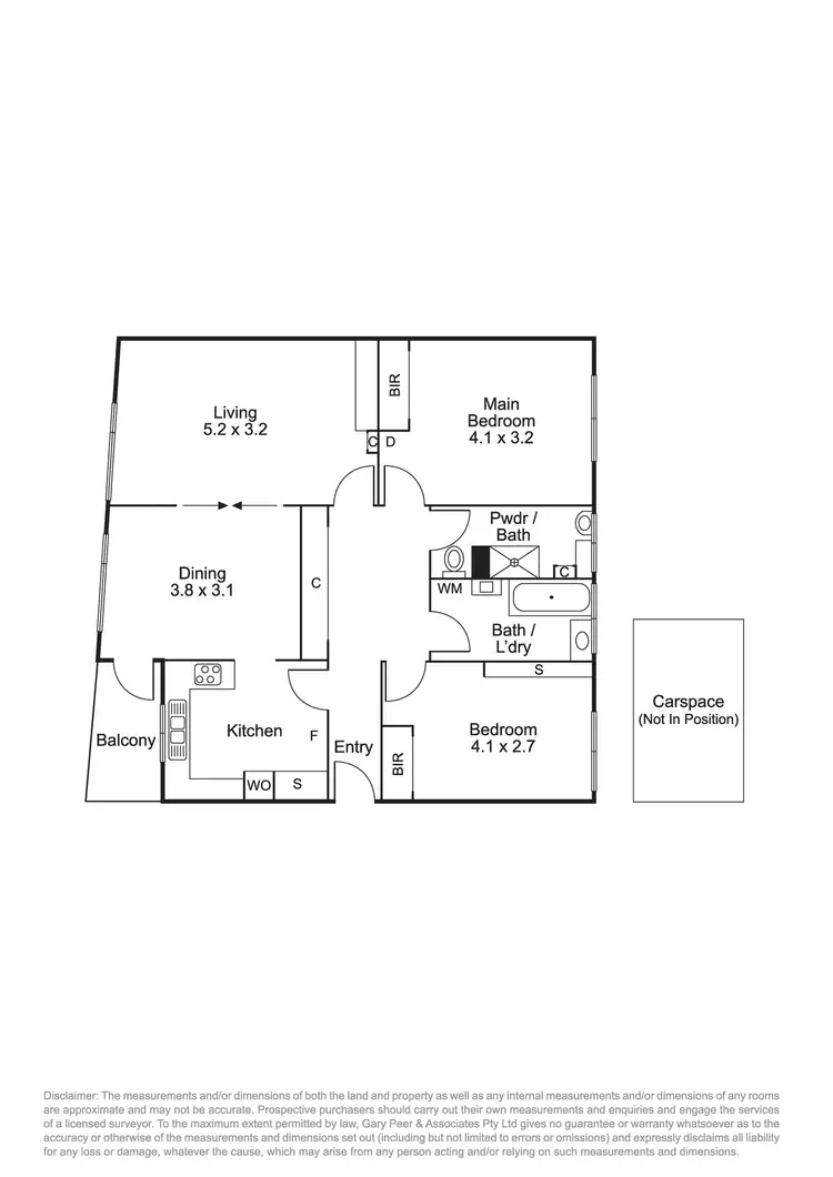 Floorplan of Homely apartment listing, 32/1 The Esplanade, St Kilda VIC 3182
