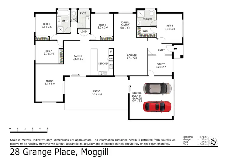 Floorplan of Homely house listing, 28 Grange Place, Moggill QLD 4070